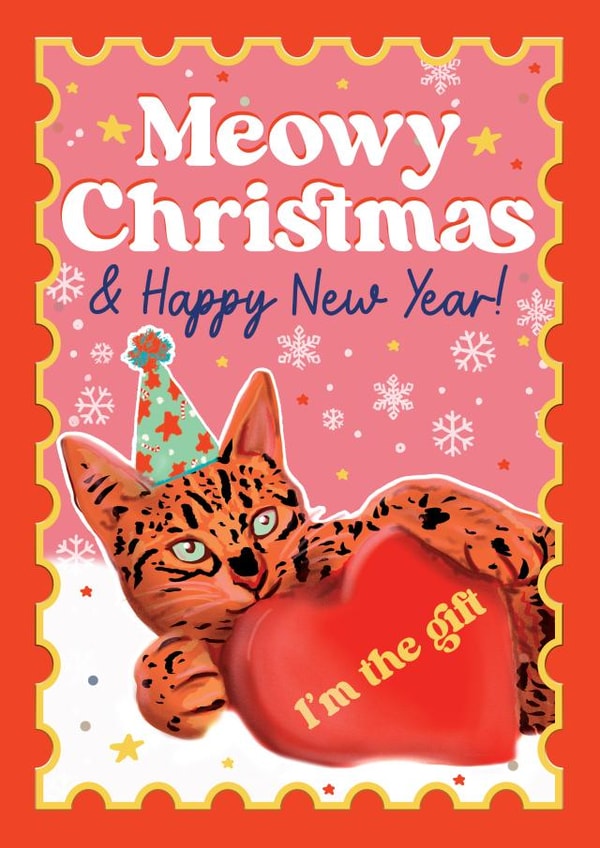 Funny Christmas Card - Meowy Christmas created by Foggish