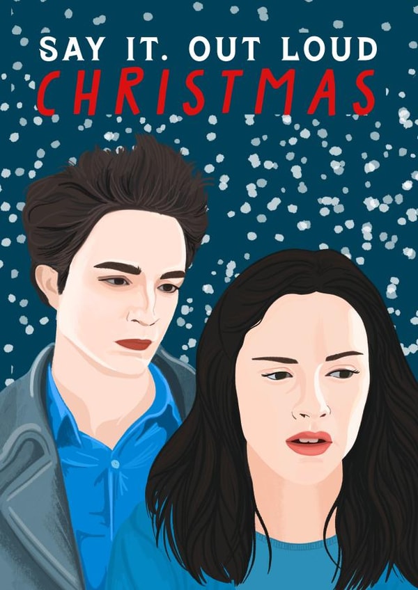 Funny Christmas Card - Twilight - Say It Out Loud created by URGHH Card Co.