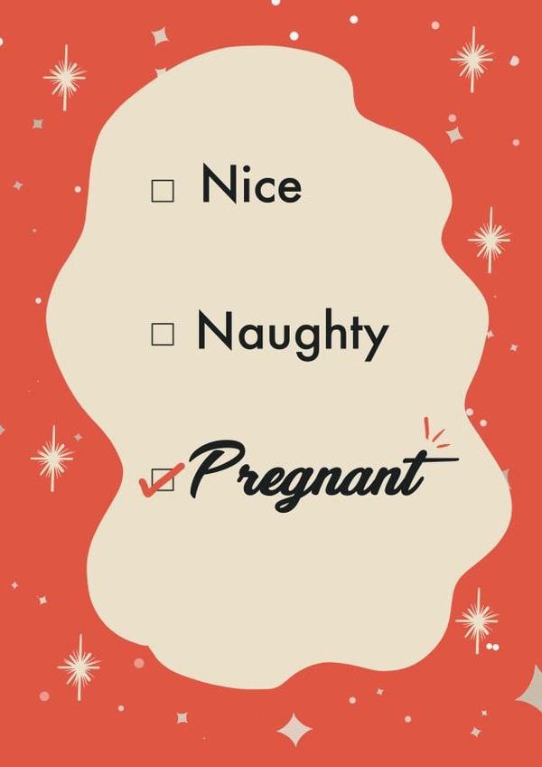 Fun Christmas Card - List - Pregnant created by Kaytealogy 