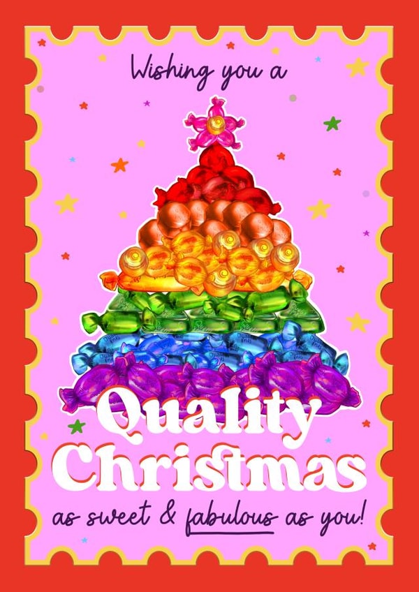 Cute Christmas Card - Quality Street - LGBTQ+ created by Foggish