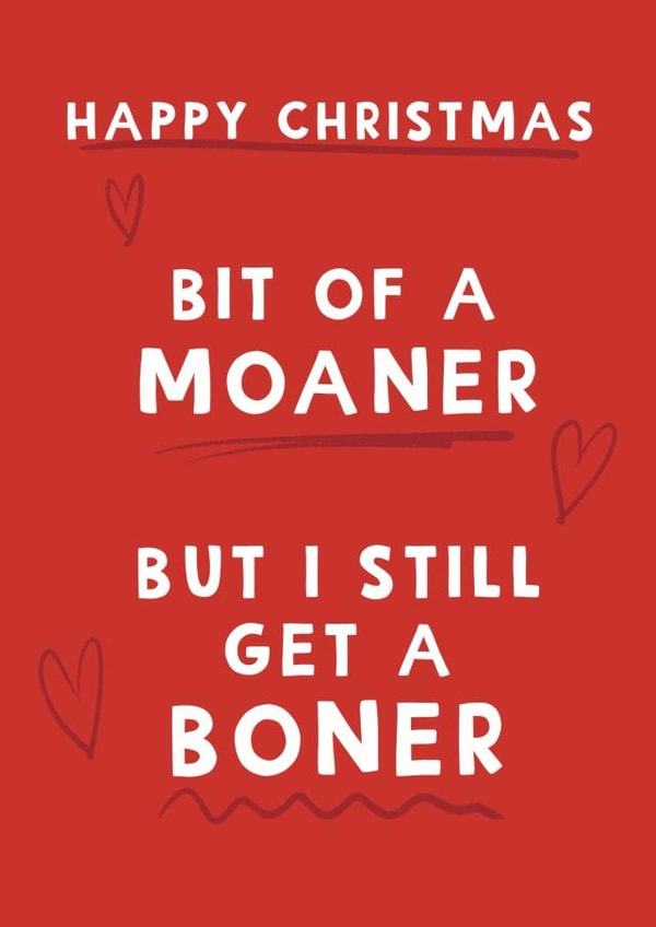 Happy Christmas rude card for her created by Giddy Kipper