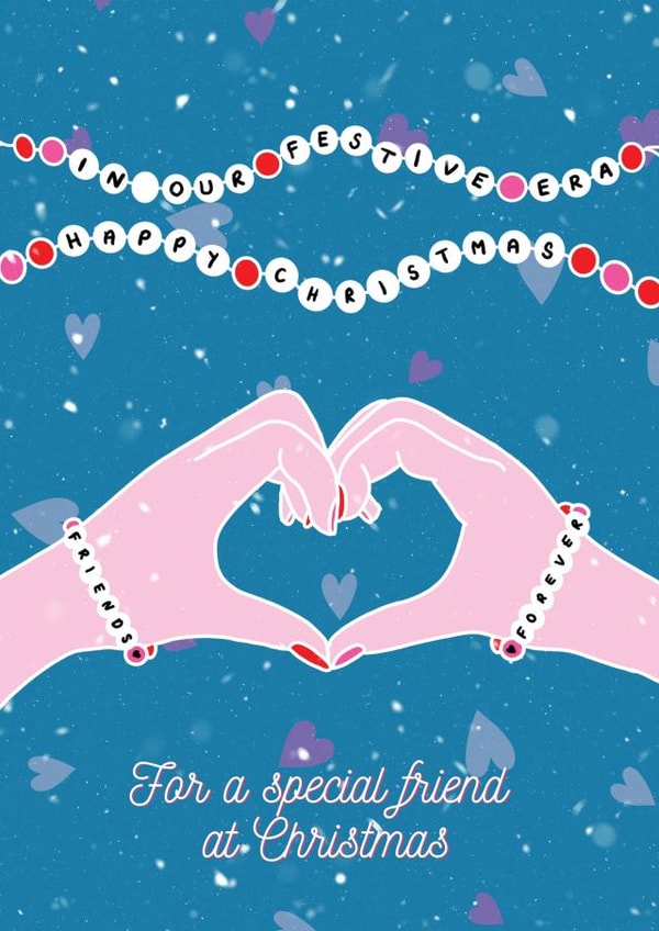 Cute Christmas Card - Taylor Swift Friendship Bracelet - Festive Era created by Just Daydreaming