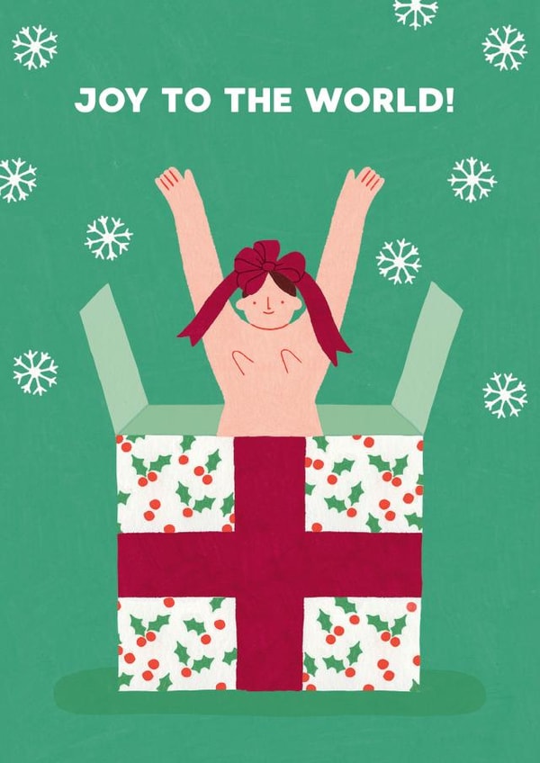 Rude Christmas Card - For Her - Joy To The World created by Stormy Knight