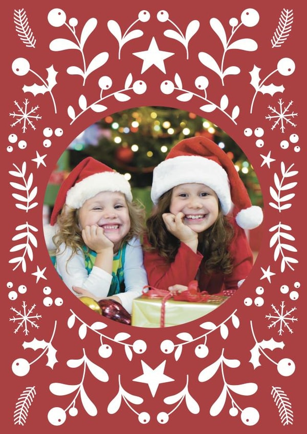 Classic Christmas Card - Festive Illustrations - Stars created by Bells Scambler