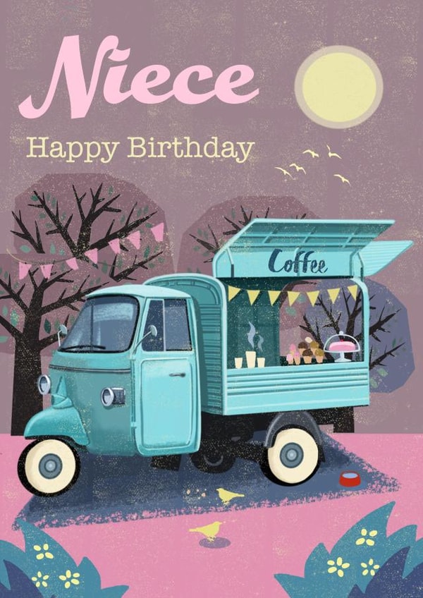 Classic Birthday Card - For Niece - Coffee created by Rocket68