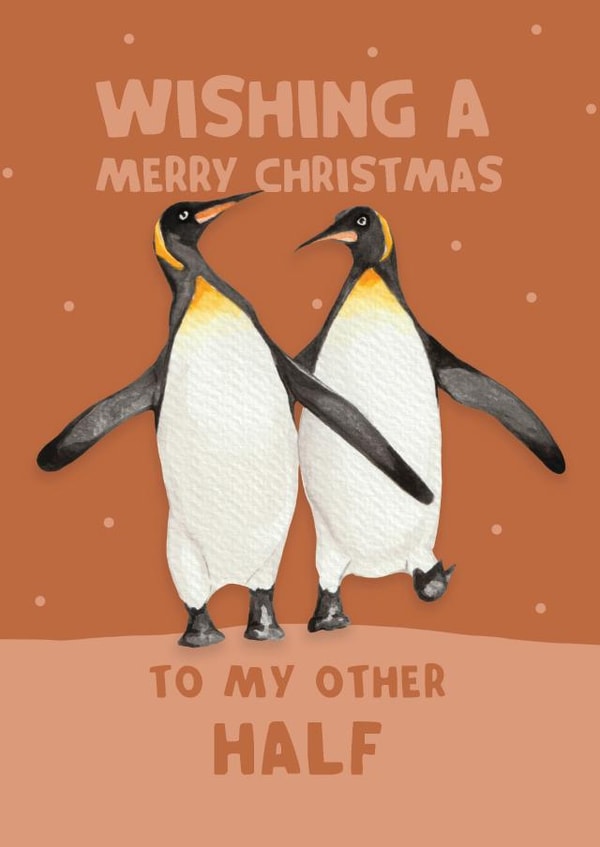 Cute Christmas Card - Other Half - Penguins created by lil wabbit