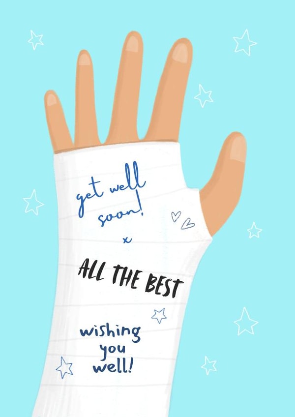 Cute Get Well/Thinking Of You Card - All the Best - Wishing You Well ...