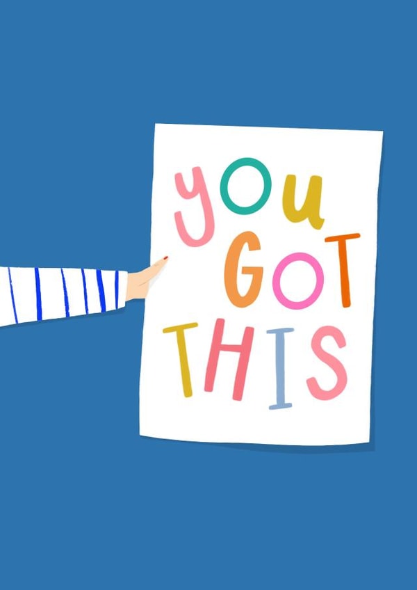 Cute Good Luck Card - You Got This created by Georgia-Maia Illustrations