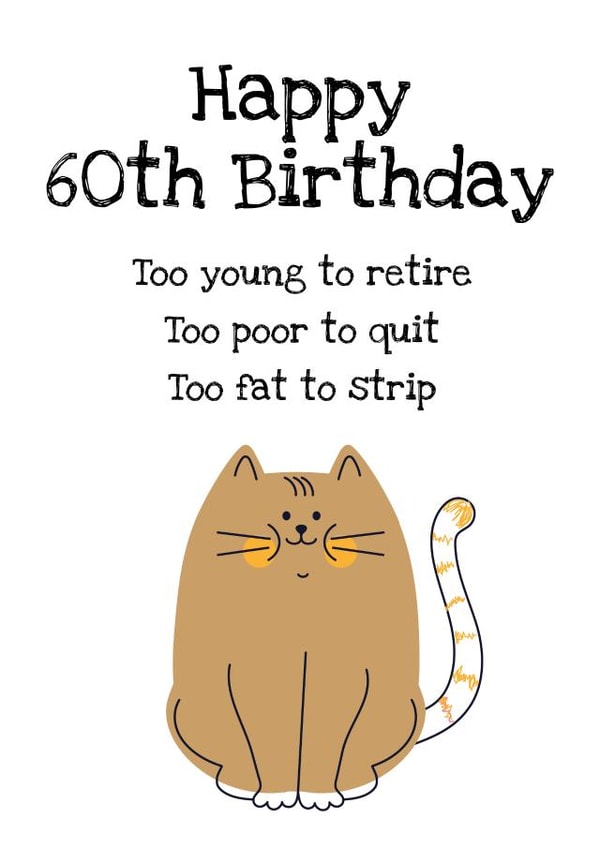Funny 60th Birthday created by Squelia