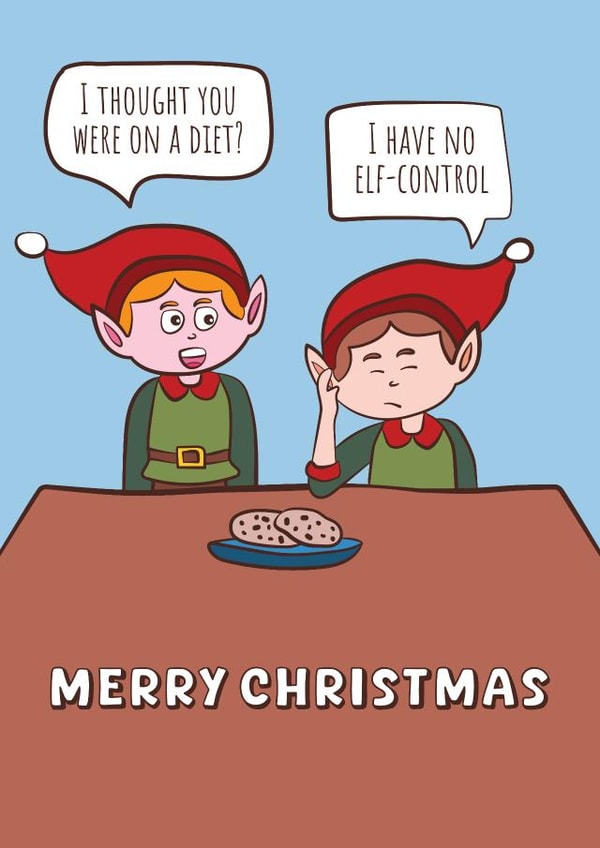 Funny Christmas Pun Card For Any Member Of The Family created by Bradley Priday