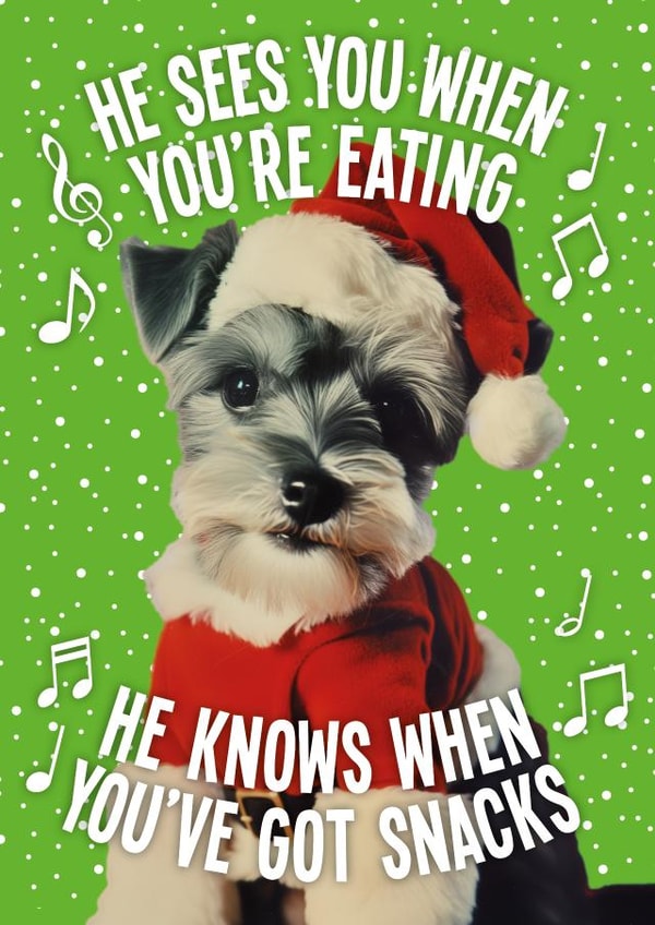 He sees you when you're eating, he knows when you've got snacks created by kissmekwik