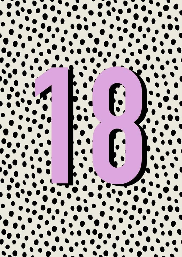 Classic Birthday Card - 18th - For Her created by Hey Ves Designs