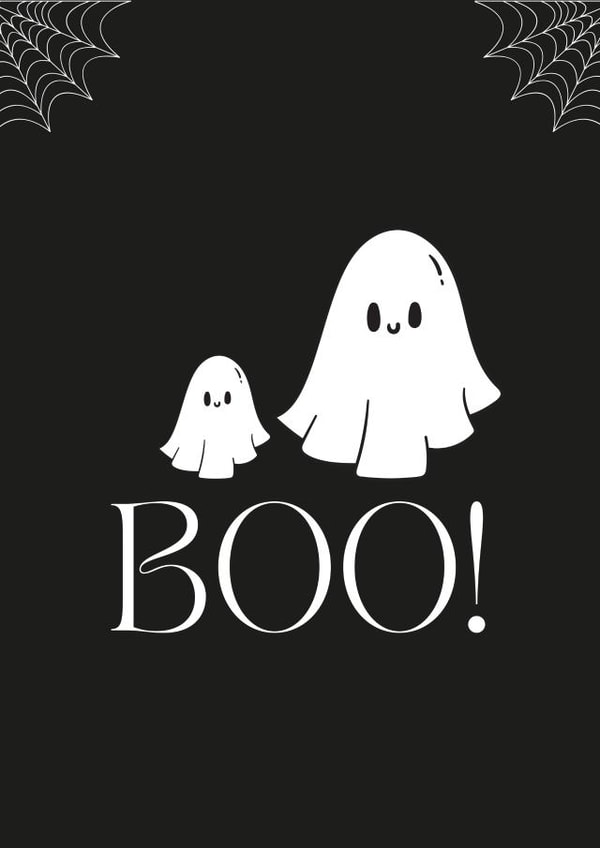 Cute Halloween Card - Ghosts - Boo! created by Made by Molly