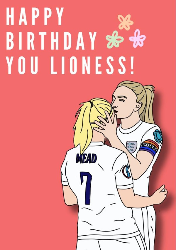 Lionesses birthday card created by Jazzy Doodles do 