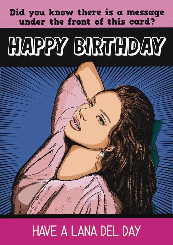 Fun Birthday Card - Lana Del Rey - Music created by Jimmy James