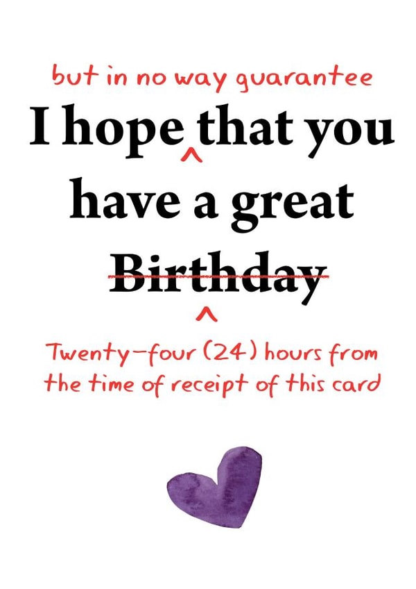 Birthday Card for Solicitor / Lawyer - Funny Legal Birthday Card created by Prickly Cards