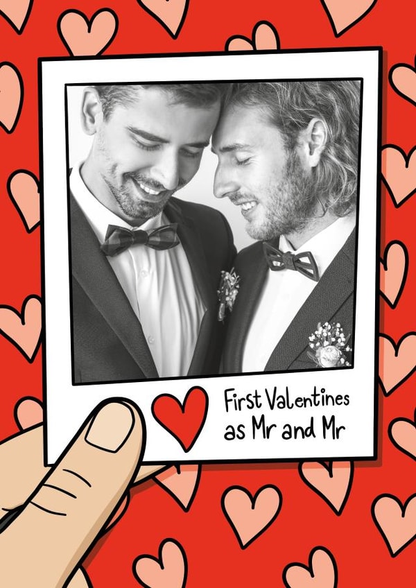 Cute Valentine's Card - First As Mr And Mr created by TeePee Creations