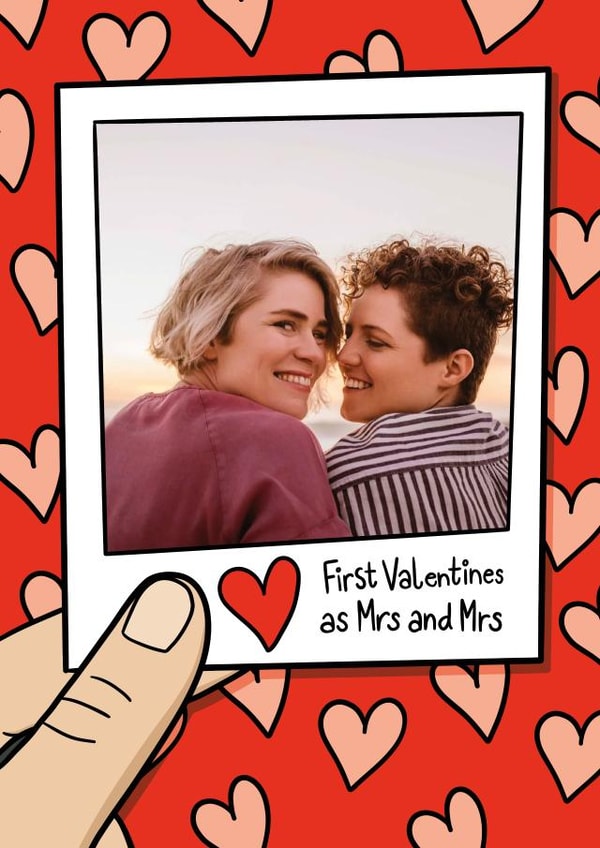 Cute Valentine's Card - First As Mrs And Mrs created by TeePee Creations