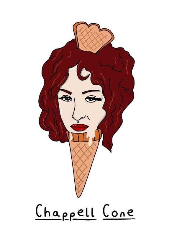 Funny Just Because Card - Chappell Roan - Ice Cream Cone created by Daniel Hills