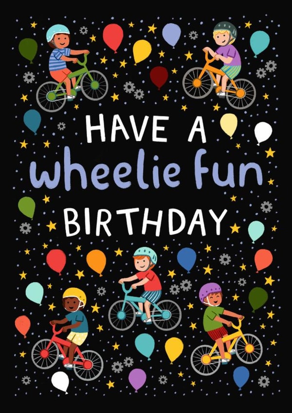 Cute Birthday Card - Bikes - For Him created by Pear Tree Press