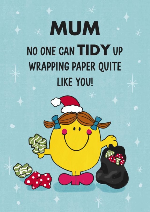 Funny Christmas Card - For Mum - Mr. Men created by Mr. Men