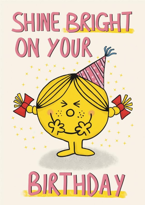 Cute Birthday Card - Little Miss Sunshine - Mr. Men created by Mr. Men