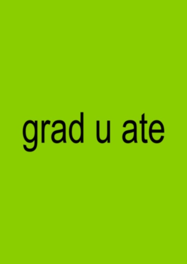 Funny Graduation Card - Charli XCX - Grad U Ate created by Sundiva Designs