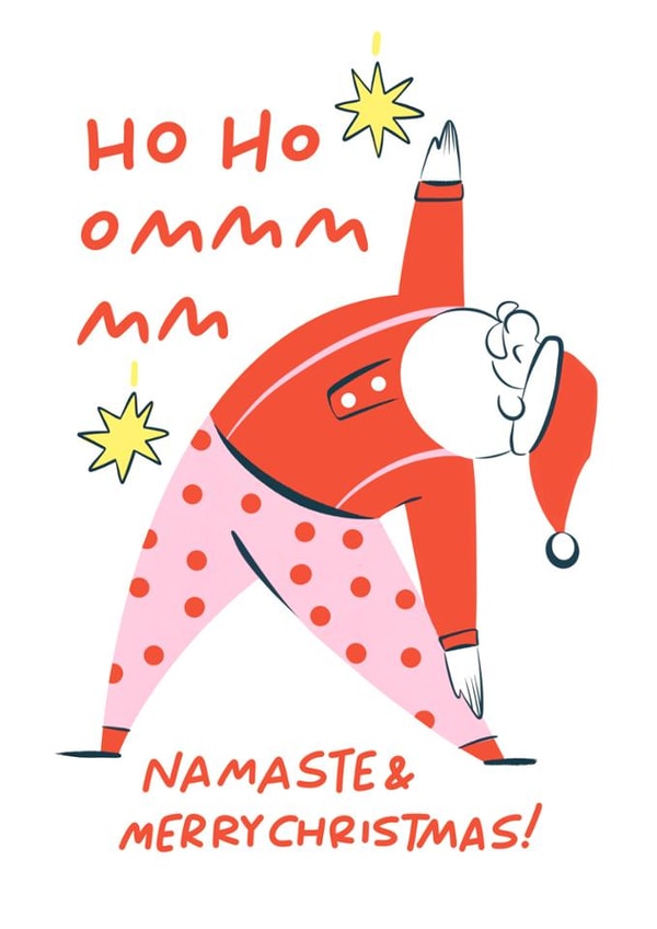 Arty Christmas Card - Zen Santa created by Sabrin Deirani