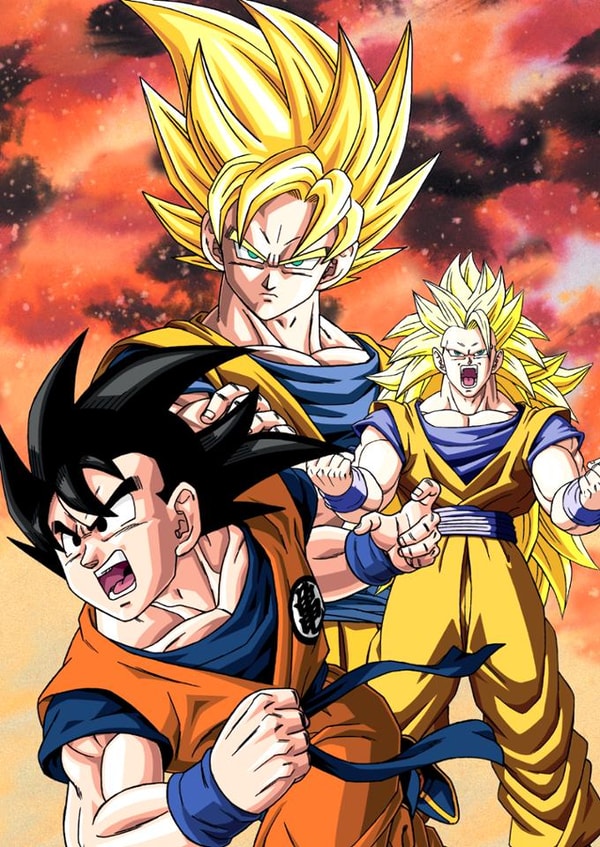 Epic Dragon Ball Z Birthday Card – Saiyan Warriors Unite! – Anime created by Danilo