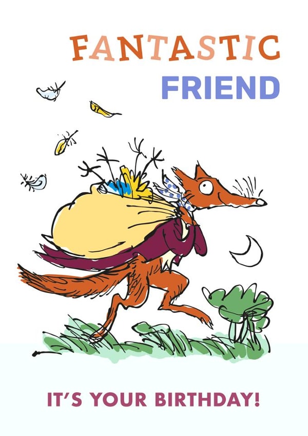Fantastic Mr. Fox Birthday Card – Friend created by Danilo