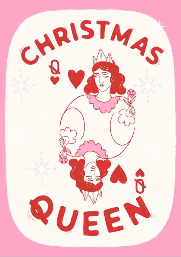 Cute Christmas Queen of Hearts Card created by Studio Smallpiece