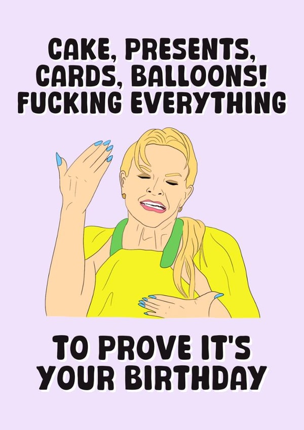 Funny Birthday Card - Real Housewives Of Salt Lake City - Heather Gay created by Stuck Shop Gifts