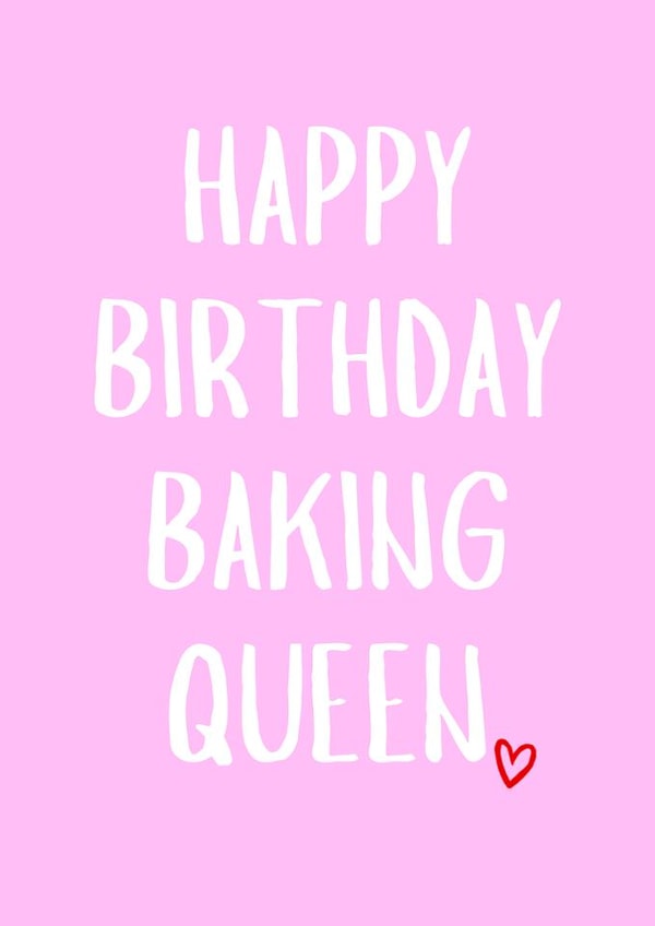 Cute Birthday Card - For Her - Baking Queen created by Amy (Hedgecards)