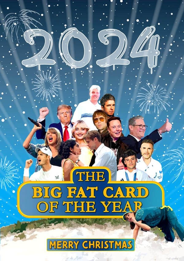 Funny Christmas Card - The Big Fat Card Of The Year - 2024 created by Cards from Designers