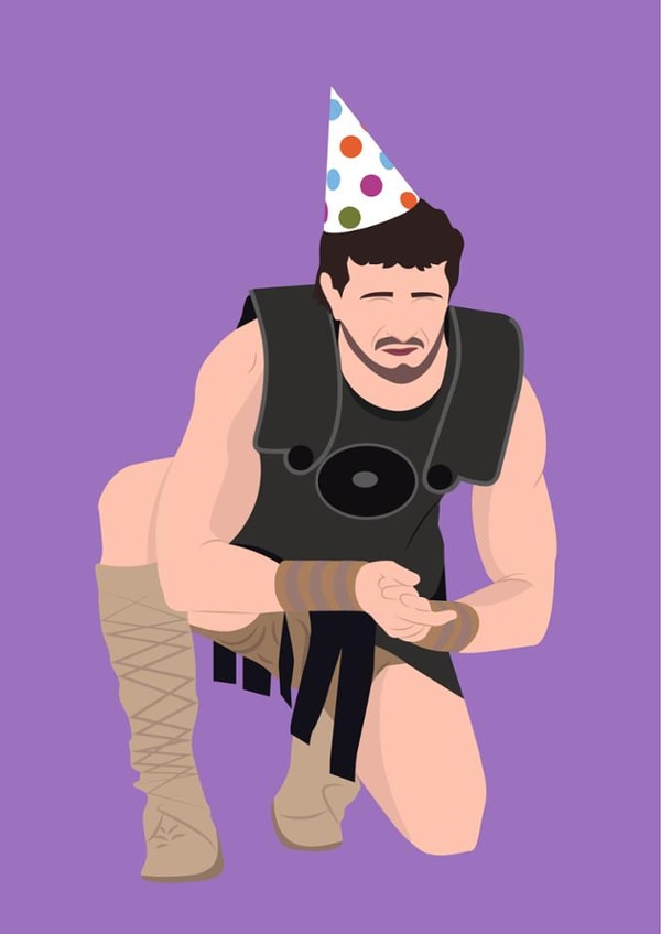 Birthday card for your friends - Paul Mescal - Gladiator created by DBD Designs
