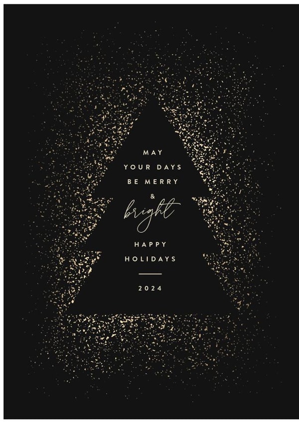 Classic Christmas Card - Merry and Bright created by Laura Bercovich