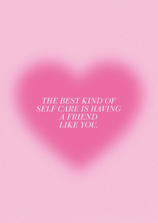 Cute Heart Best Friend Card- Just to Say created by Peaches