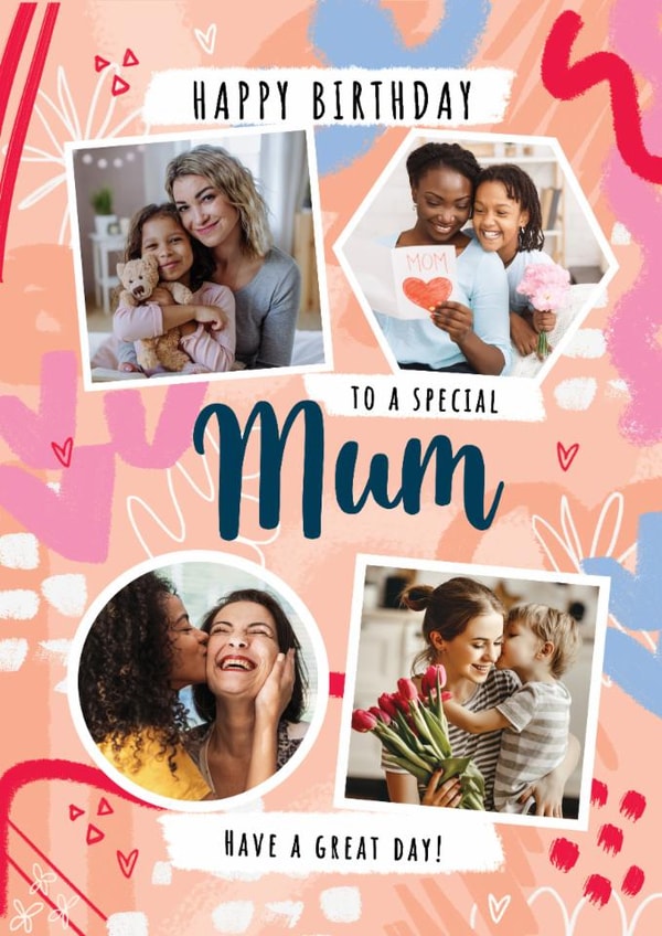 Classic Birthday Card - Special Mum - Multi Photo Card created by Little Mono