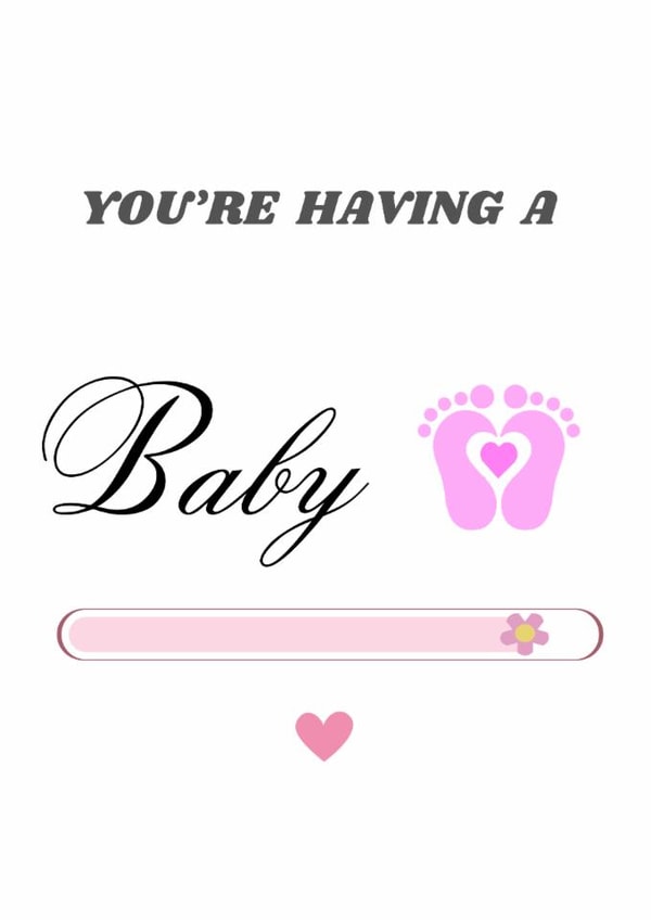 Sweet card to let the new baby know you can’t wait to meet them. created by Snap & Send