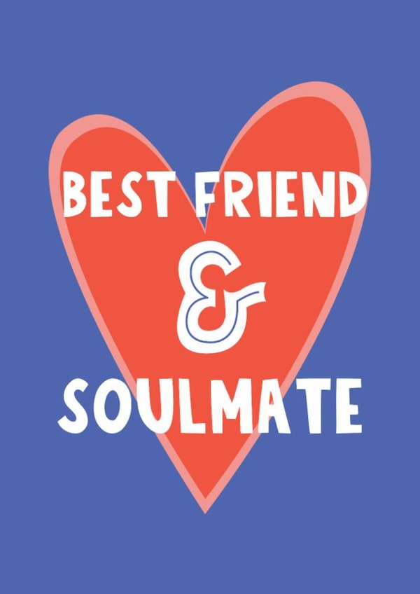 Cute Valentine's Day Card - Soulmate - Best Friend created by Lucy Maggie Designs