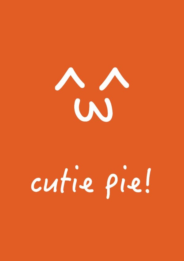 Cute smiley card for a cute person in your life! created by Samuel Alexander Design