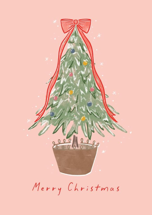 Pretty Birthday Card - Bow Christmas Tree created by Cindy Reynolds