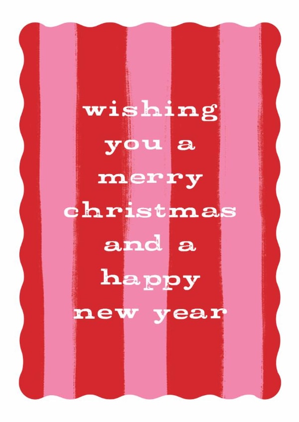 Classic Christmas Card - Candy Cane Stripes created by Cindy Reynolds