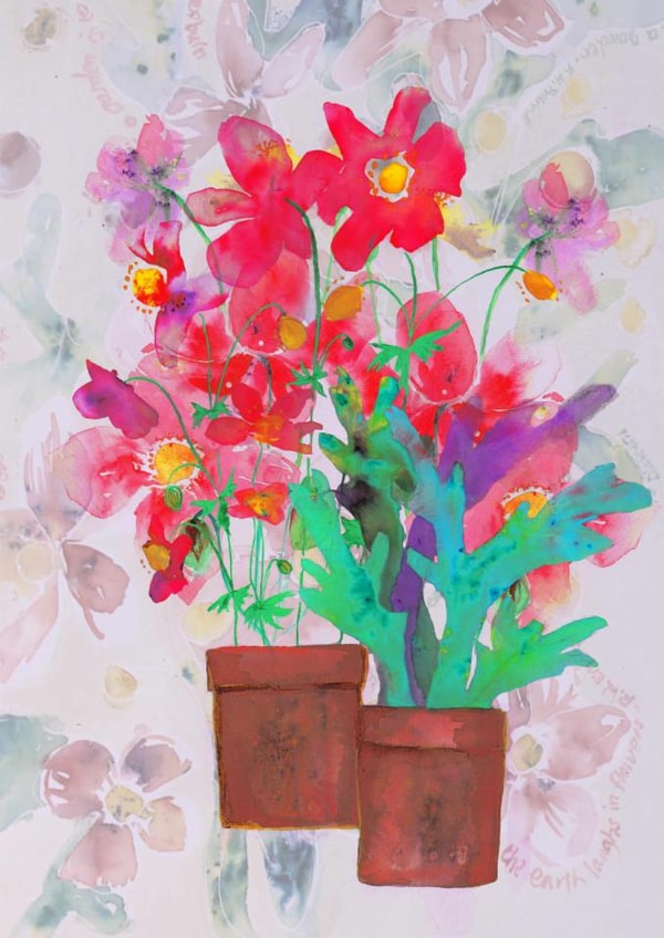 Flower and Fern Pots created by Sally Taylor