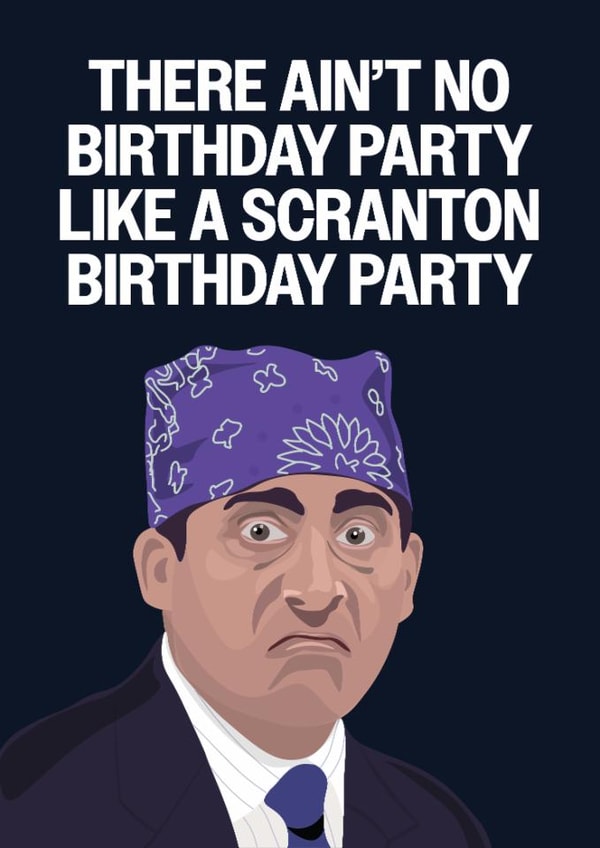 Funny Birthday Card - The Office - Michael Scott created by Hello Sausage