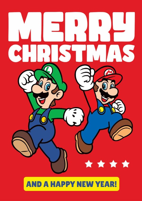 Merry Christmas Mario & Luigi Card – Festive Fun created by Danilo