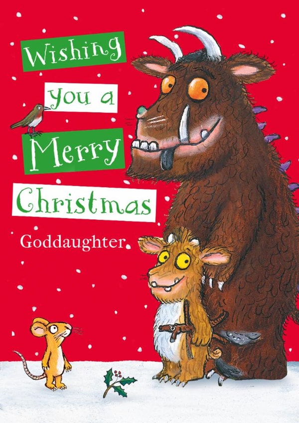 Gruffalo’s Child Christmas Card for Goddaughter – Festive Wishes created by Danilo