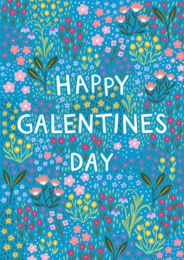 Pretty Galentine's Day Card - Flowers - Floral created by Pear Tree Press
