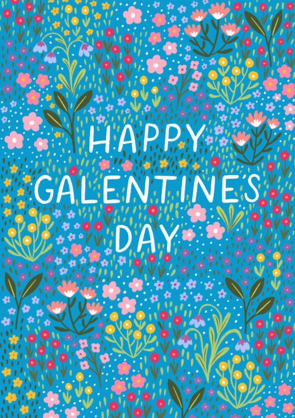 Pretty Galentine's Day Card - Flowers - Floral created by Pear Tree Press