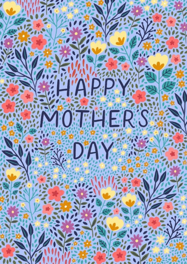 Pretty Mother's Day Card - For Her - Flowers created by Pear Tree Press